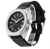 Gucci GG2570 Black Dial Black Leather 44mm Watch For Men - YA142208