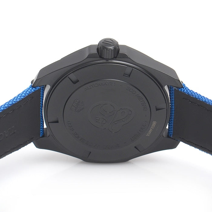 Tag Heuer Aquaracer Calibre 5 Automatic Titanium Blue Dial Blue Nylon Strap Watch for Gents - WAY208B.FC6382