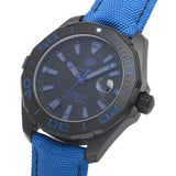 Tag Heuer Aquaracer Calibre 5 Automatic Titanium Blue Dial Blue Nylon Strap Watch for Gents - WAY208B.FC6382