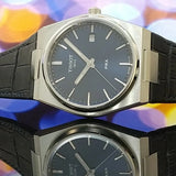 Tissot PRX Blue Dial Blue Leather Strap Watch for Men - T137.410.16.041.00