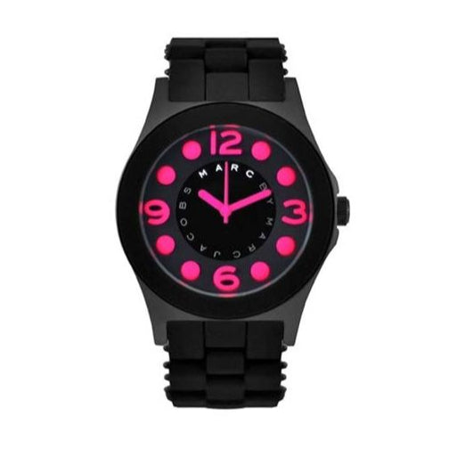 Marc Jacobs Pelly Black Dial Black Silicone Strap Watch for Women - MBM2529