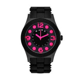 Marc Jacobs Pelly Black Dial Black Silicone Strap Watch for Women - MBM2529