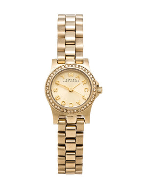 Marc Jacobs Henry Gold Dial Gold Steel Strap Watch for Women - MBM3277