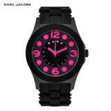 Marc Jacobs Pelly Black Dial Black Silicone Strap Watch for Women - MBM2529