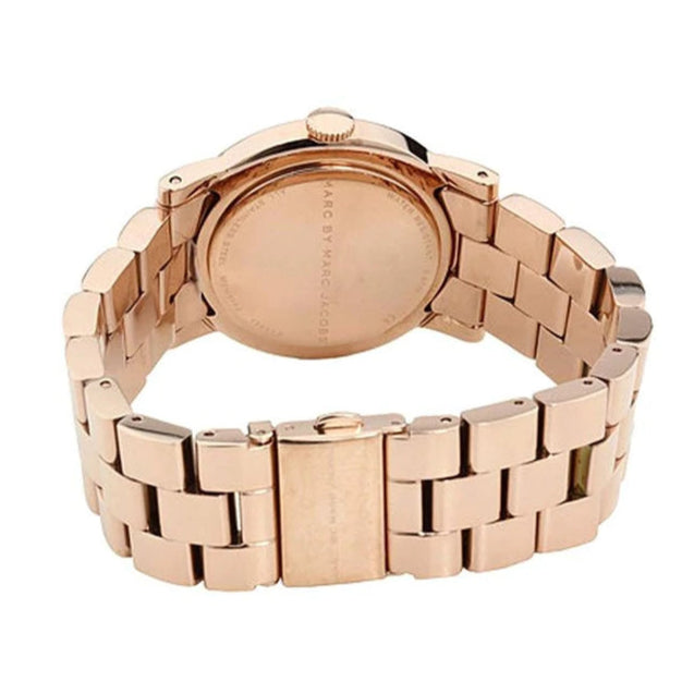 Marc Jacobs Blade Rose Gold Dial Rose Gold Steel Strap Watch for Women - MBM3142