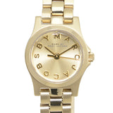 Marc Jacobs Henry Dinky Gold Dial Gold Steel Strap Watch for Women - MBM3199