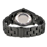 Marc Jacobs Henry Skeleton Black Dial Black Steel Strap Watch for Women - MBM3254