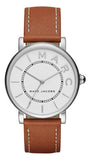 Marc Jacobs Roxy White Dial Brown Leather Strap Watch for Women - MJ1571