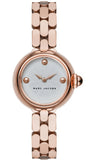 Marc Jacobs Courtney White Dial Rose Gold Steel Strap Watch for Women - MJ3458