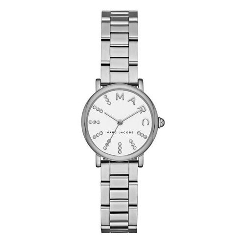 Marc Jacobs Roxy White Dial Silver Steel Strap Watch for Women - MJ3568