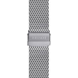 Tissot PR 100 Chronograph White Dial Silver Mesh Bracelet Watch For Men - T101.417.11.031.02