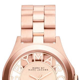 Marc Jacobs Henry Rose Gold Dial Rose Gold Steel Strap Watch for Women - MBM3293