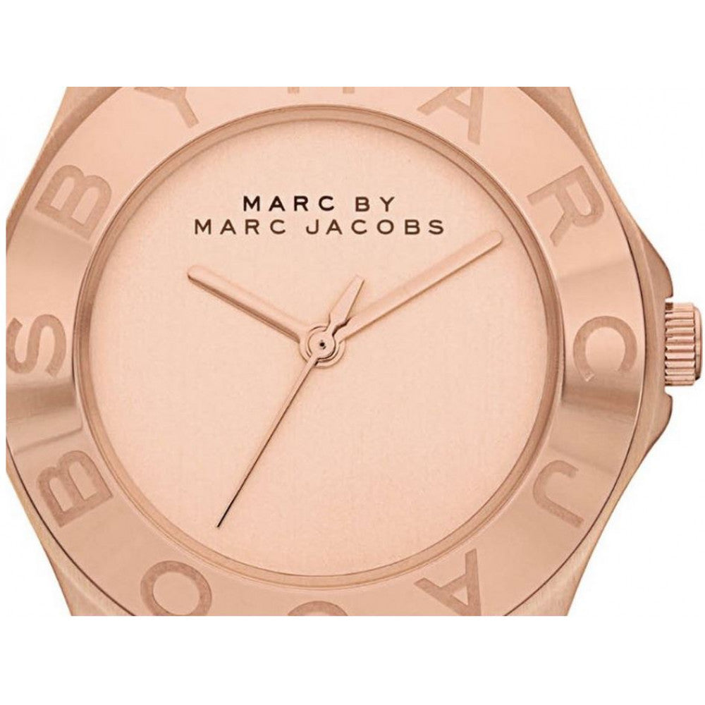 Marc Jacobs Blade Rose Gold Dial Rose Gold Steel Strap Watch for Women - MBM3127