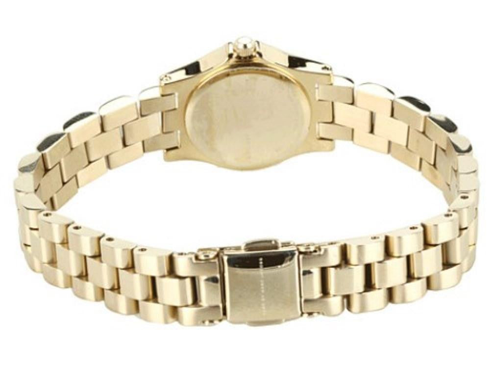 Marc Jacobs Henry Gold Dial Gold Steel Strap Watch for Women - MBM3277