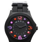 Marc Jacobs Pelly Black Dial Black Silicone Strap Watch for Women - MBM2543
