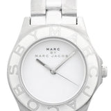 Marc Jacobs Blade White Dial Silver Steel Strap Watch for Women - MBM3048