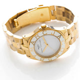 Marc Jacobs Blade White Dial Gold Steel Strap Watch for Women - MBM3050