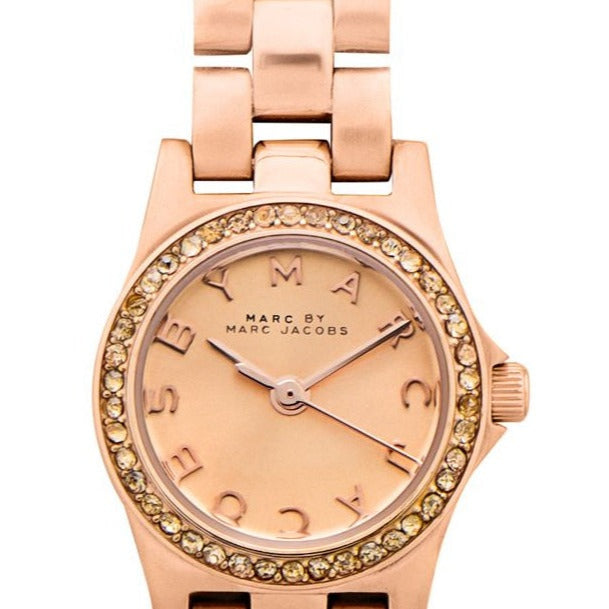 Marc Jacobs Henry Rose Gold Dial Rose Gold Steel Strap Watch for Women - MBM3278