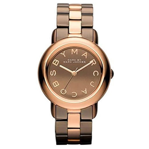 Marc Jacobs Marci Brown Dial Two Tone Steel Strap Watch for Women - MBM3171