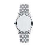 Movado Museum Classic Black Dial Silver Steel Strap Watch For Women - 0606505