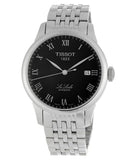 Tissot T Classic Le Locle Powermatic 80 Black Dial Silver Steel Strap Watch For Women - T41.1.483.53