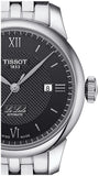 Tissot Le Locle Automatic Lady Black Dial Silver Steel Strap Watch For Women - T006.207.11.058.00