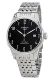 Tissot Le Locle Powermatic 80 Black Dial Silver Steel Strap Watch For Men - T006.407.11.052.00
