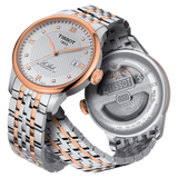 Tissot Le Locle Powermatic 80 Diamonds Silver Dial Two Tone Steel Strap Watch For Men - T006.407.22.036.01