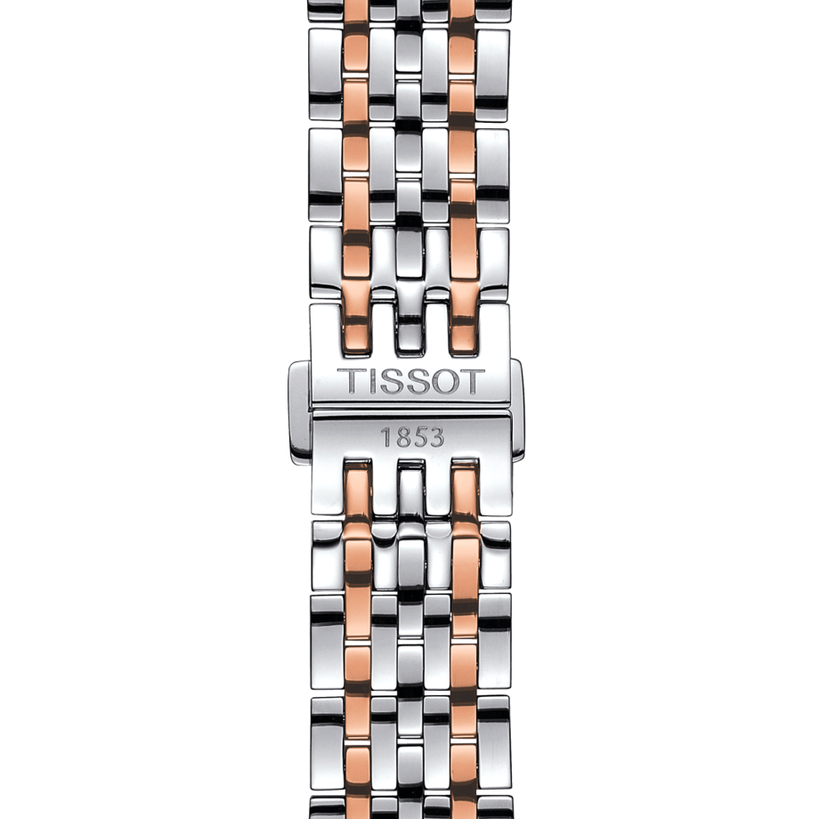 Tissot Le Locle Powermatic 80 Diamonds Silver Dial Two Tone Steel Strap Watch For Men - T006.407.22.036.01