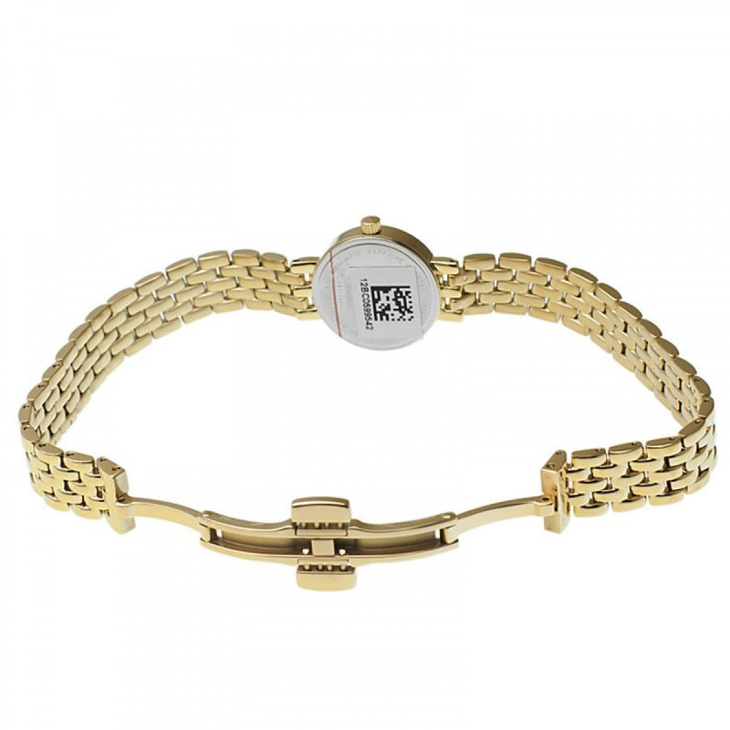 Tissot Lovely Gold Dial Gold Steel Strap Watch For Women - T058.009.33.021.00