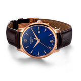 Tissot T Classic Tradition Blue Dial Brown Leather Strap Watch For Men - T063.610.36.047.00