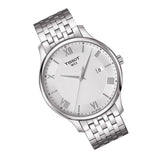 Tissot T Classic Tradition Silver Dial Silver Steel Strap Watch For Men - T063.610.11.038.00