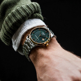 Tissot Luxury Powermatic 80 Green Dial Silver Steel Strap Watch For Men - T086.407.22.097.00