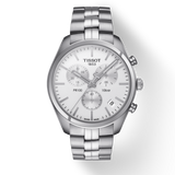 Tissot T Classic PR 100 Chronograph Silver Dial Silver Steel Strap Watch For Men - T101.417.11.031.00