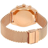 Tissot T Classic PR 100 Chronograph Silver Dial Rose Gold Mesh Bracelet Watch For Men - T101.417.33.031.01