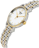 Tissot T Classic Everytime Small White Dial Two Tone Mesh Bracelet Watch For Women - T109.210.22.031.00
