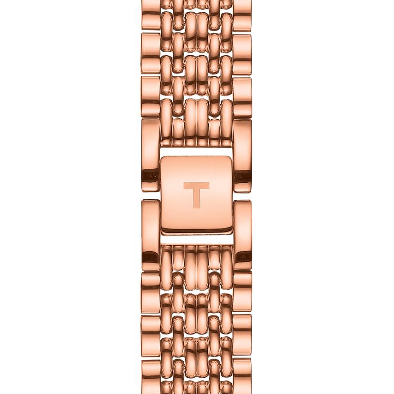 Tissot T Classic Everytime Small White Dial Rose Gold Mesh Bracelet Watch For Women - T109.210.33.031.00