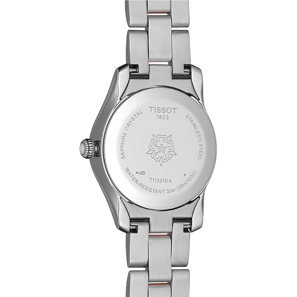Tissot T Wave Lady White Mother of Pearl Dial Two Tone Steel Strap Watch For Women - T112. 210. 22. 113. 00