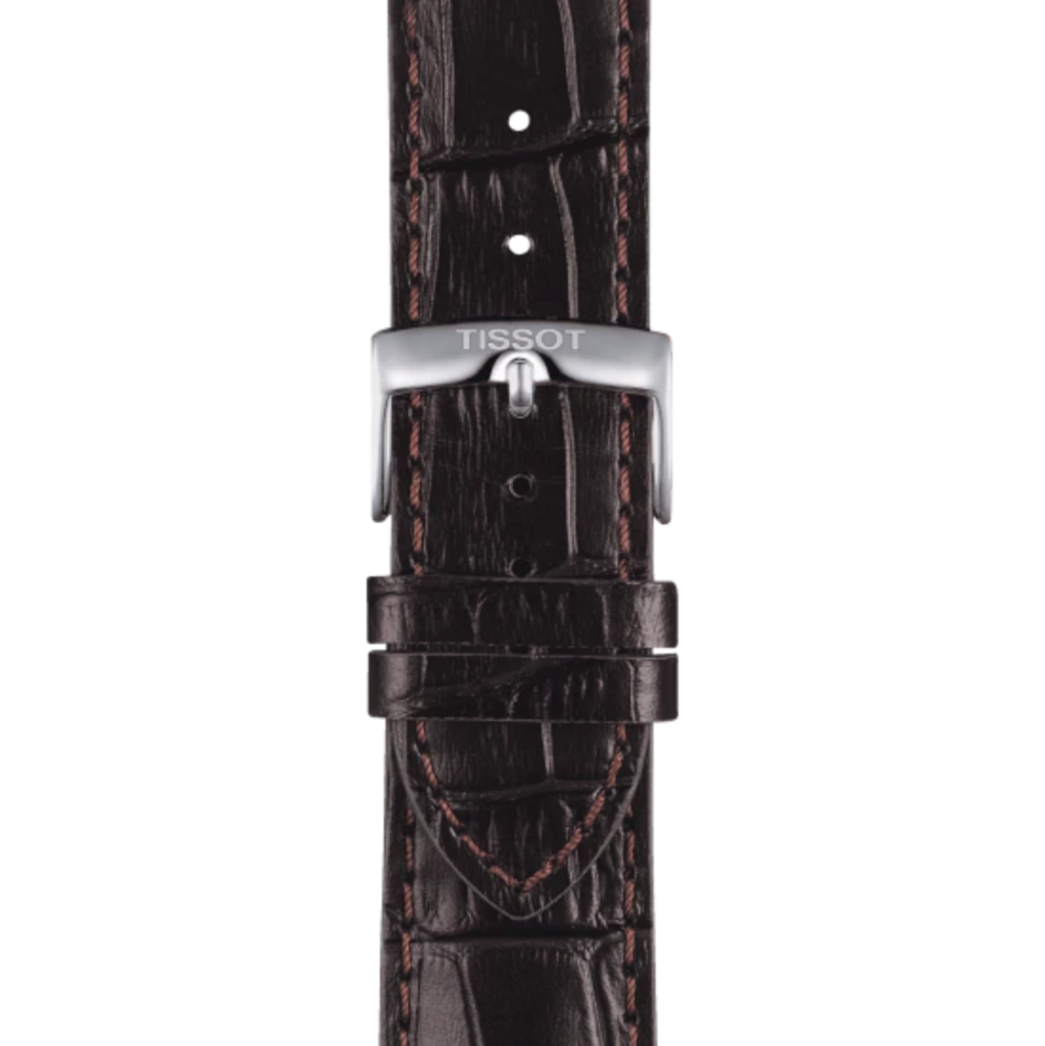 Tissot Chrono XL Silver Dial Brown Leather Strap Watch For Men - T116.617.16.037.00