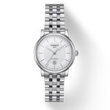 Tissot T Classic Carson Premium Silver Dial Silver Steel Strap Watch for Women - T122.207.11.031.00