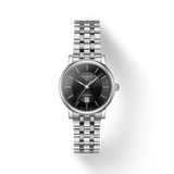 Tissot T Classic Carson Premium Automatic Lady Black Dial Silver Steel Strap Watch for Women - T122.207.11.051.00