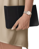 Tissot T Classic Carson Premium Diamonds White Dial Two Tone Steel Strap Watch for Women - T122.207.22.036.00