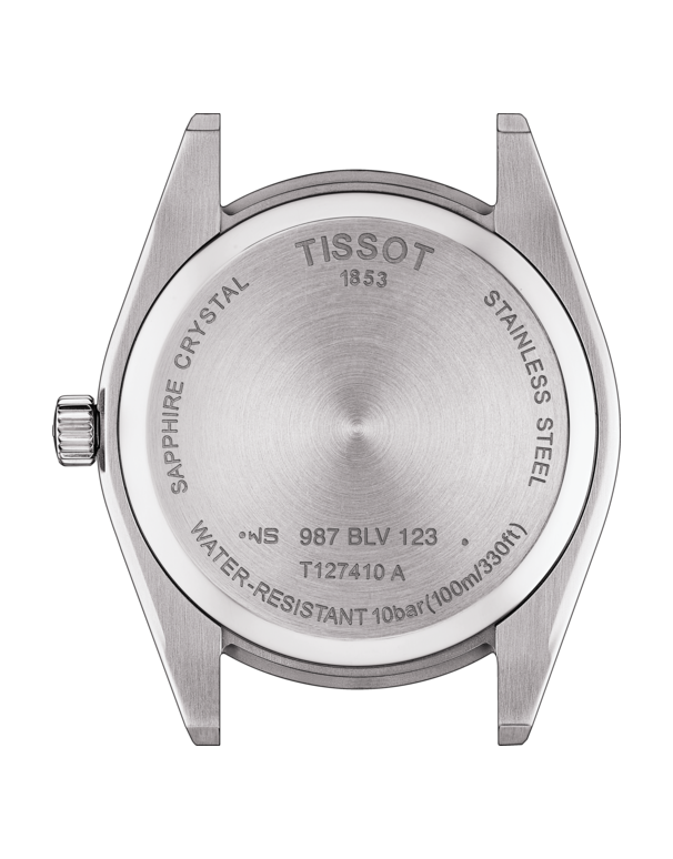Tissot Gentleman Blue Dial Brown Leather Strap Watch For Men - T127.410.16.041.00