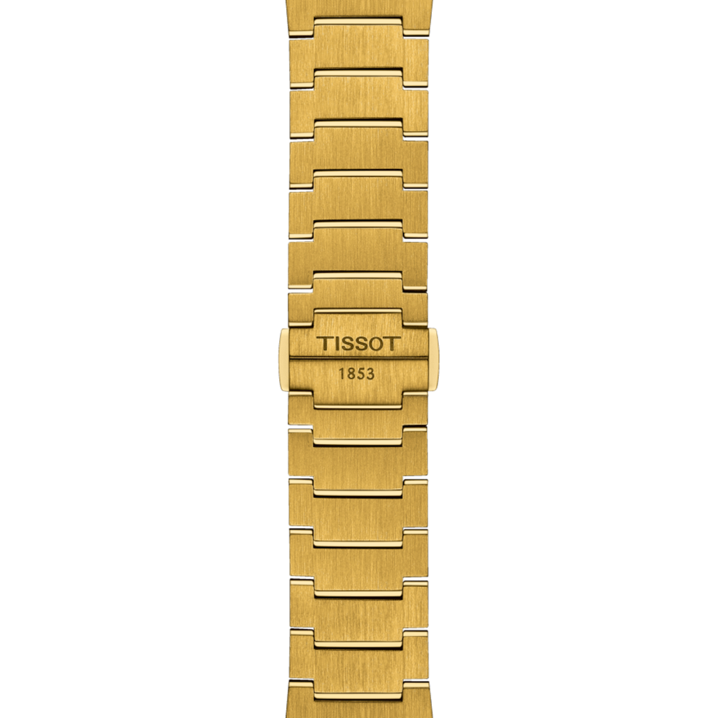 Tissot PRX Champagne Yellow Gold Dial Gold Steel Strap Watch for Men - T137.410.33.021.00