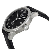 Tissot T Classic Le Locle Automatic Black Dial Black Leather Strap Watch For Men - T41.1.423.53