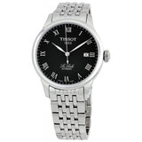 Tissot T Classic Le Locle Powermatic 80 Black Dial Silver Steel Strap Watch For Women - T41.1.483.53