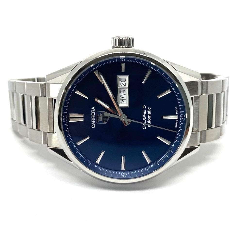 Tag Heuer Carrera Automatic Blue Dial Silver Steel Strap Watch for Men - WAR201E.BA0723