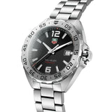 Tag Heuer Formula 1 Black Dial Silver Steel Strap Watch for Men - WAZ1112.BA0875
