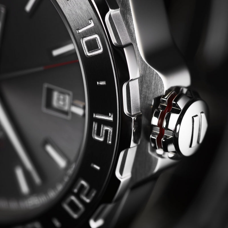 Tag Heuer Formula 1 Calibre 5 Anthracite Dial Two Tone Steel Strap Watch for Men - WAZ2011.BA0843