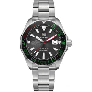 Tag Heuer Calibre 5 Match Timer CSL Edition Automatic Black Dial Silver Steel Strap Watch for Men – WAY201E.BA0927